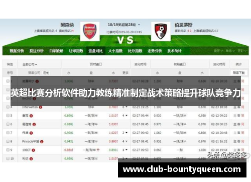 英超比赛分析软件助力教练精准制定战术策略提升球队竞争力 英超比赛分析软件助力教练精准制定战术策略提升球队竞争力